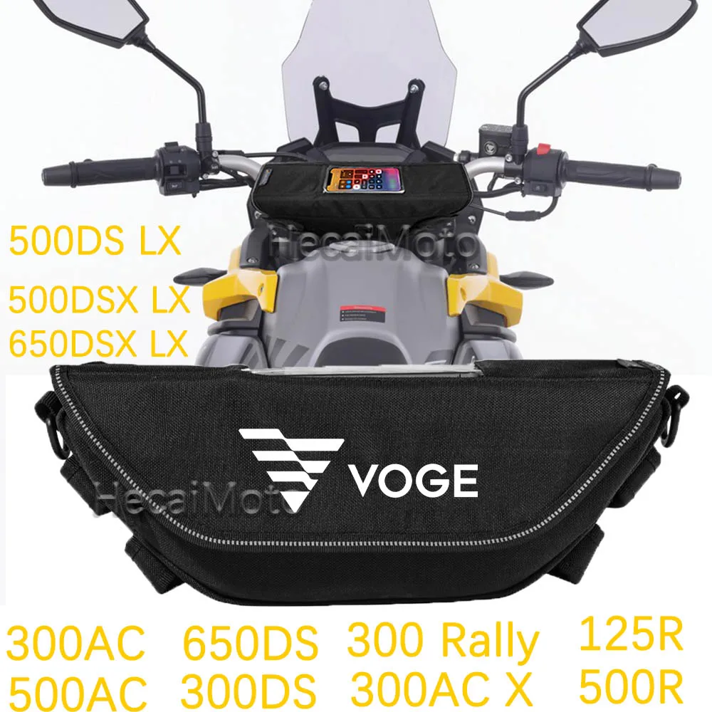 

For VOGE 300R ER10 DS525X 500R 500DS 650DSX Motorcycle accessory Waterproof And Dustproof Handlebar Storage Bag