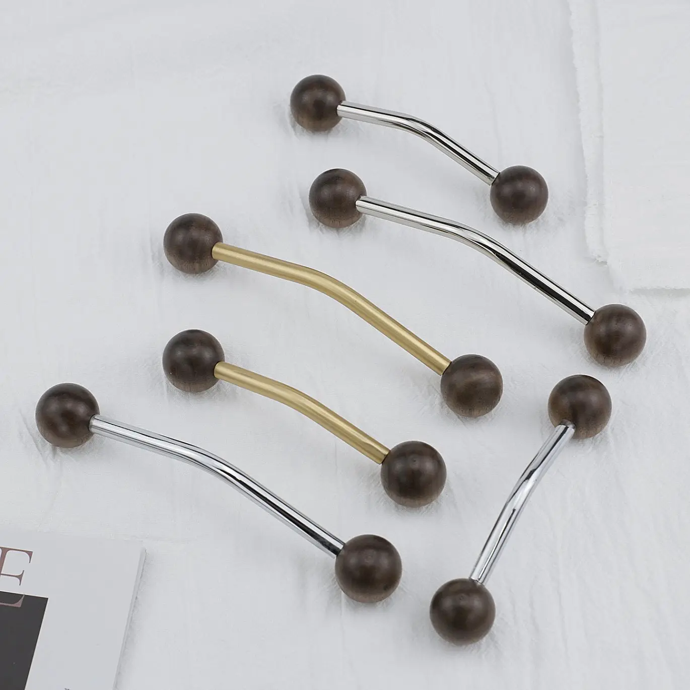 Creative Brass Furniture Handle Cabinet Bar Pulls Irregular Minimalist Handle Bedroom Bedside Mushroom Knob and Handle