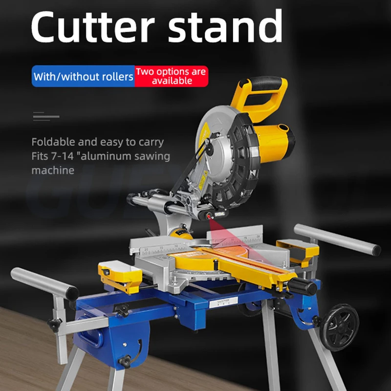 Aluminum Sawing Machine Cutting Saw Bracket Interface Aluminum Machine Workbench Woodworking Table Mobile Portable Bracket