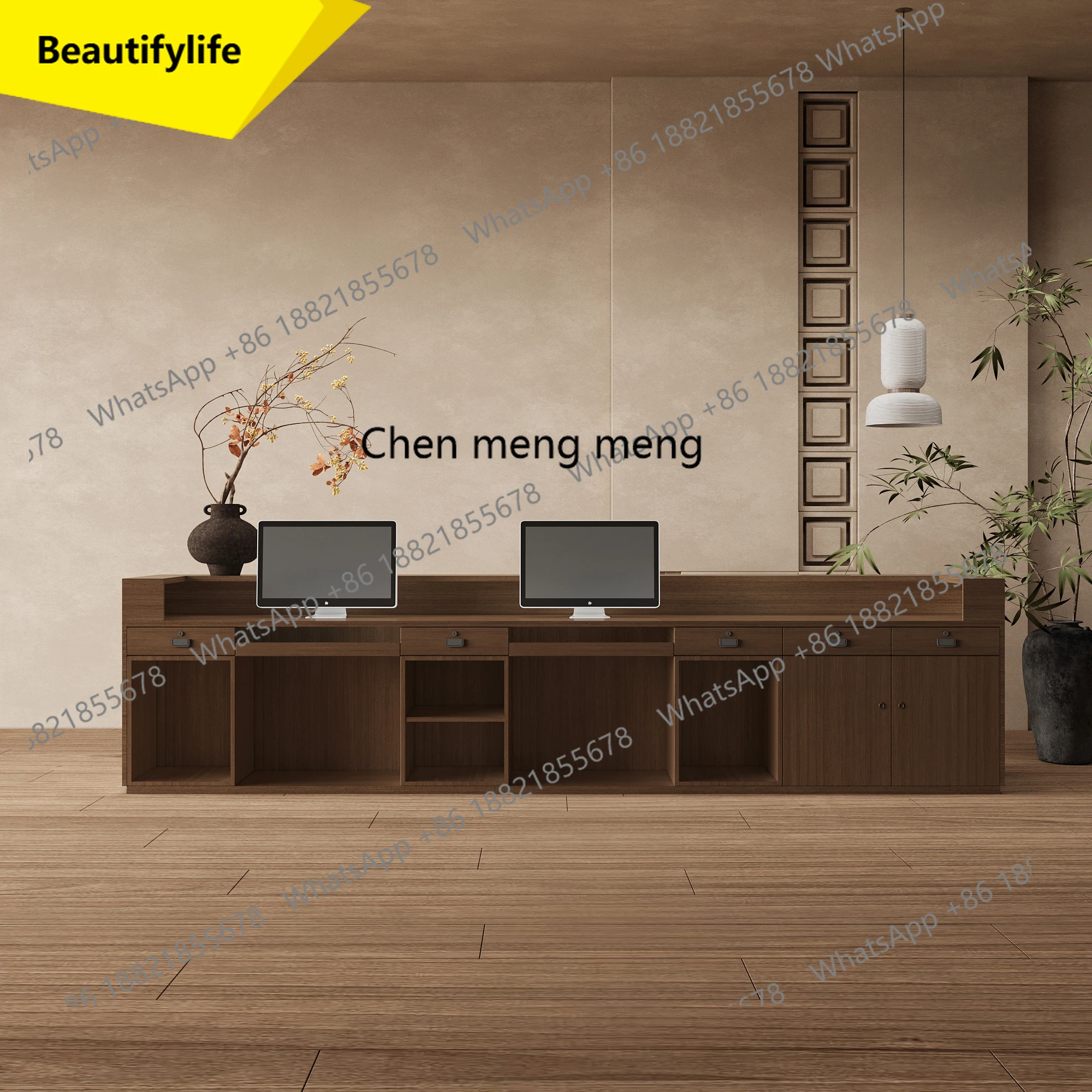 

M46 Beauty salon checkout page Shop counter bar Small and medium front desk Cafe reception desk