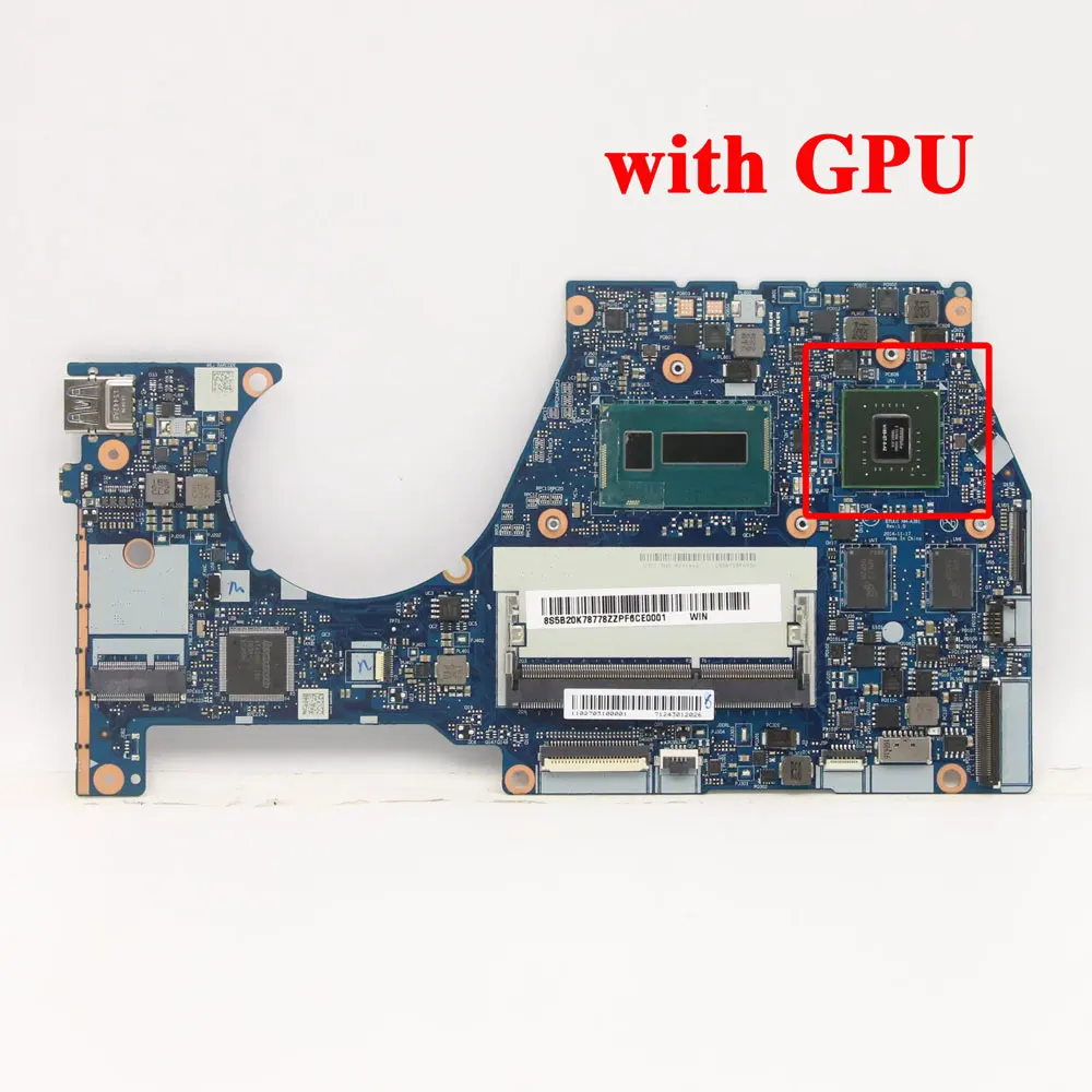 I7-5500 I5-5200 I3-5005 2G with GPU UMA MB FOR Lenovo Yoga 3-1470 80JH Yoga 3 14 Original Laptop Motherboard NM-A381
