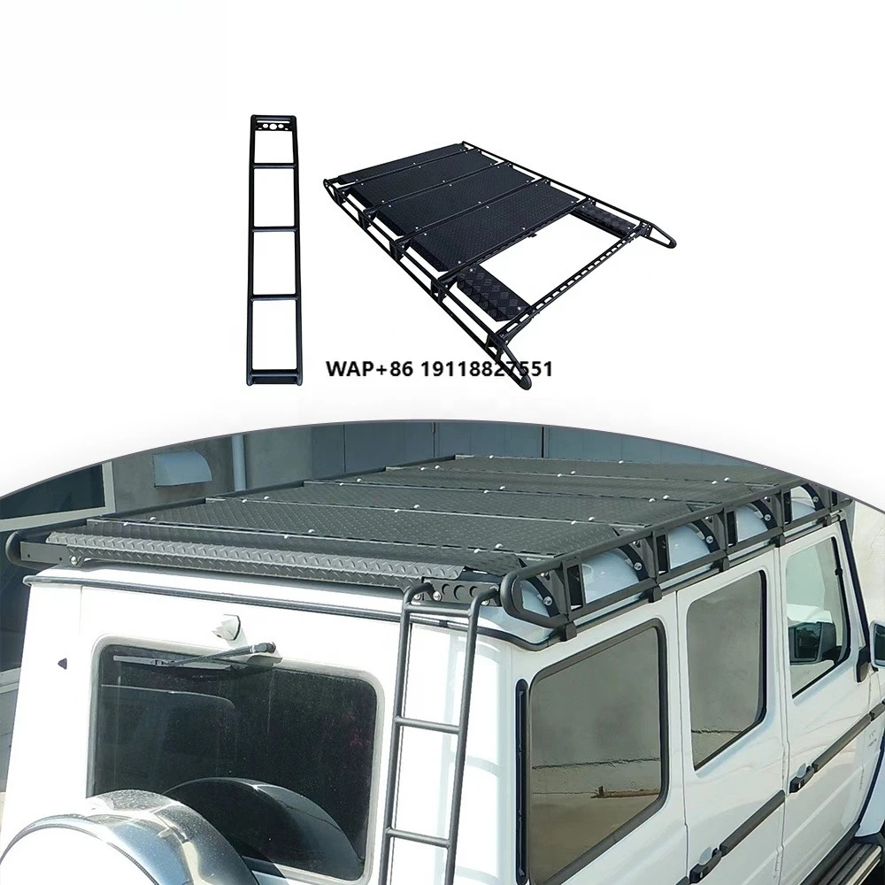 

Багажник на крышу G-класса W463 с задней лестницей, с люком или без, из нержавеющей стали