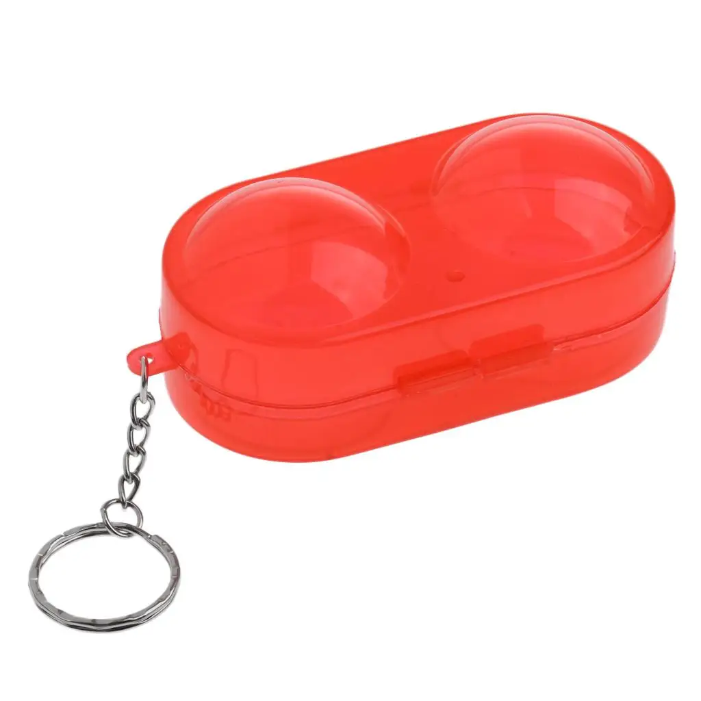 

4-6pack Plastic Table Tennis Ball Container Box Pong Ball Storage Case Red