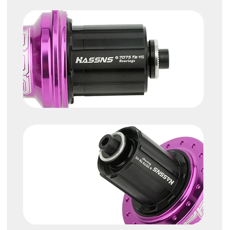 HASSNS Cube Pro 7 Cube Arc 32 36 Hole MTB Bearing Bike Rear Hub Quick Release 32H 36H Four Palin 7 8 9 10 11 12 Speed 6 Pawl Hub