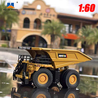 Huina 1812 1:60 Diecast Alloy Dump Truck Hobby Collection Model Full Metal Die Cast Car Toys for Boys Home Decoration Birthday、