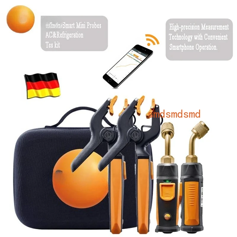 

0563 0002 10 Smart Probes AC &Refrigeration Test Kit 2pcs Testo 115i And 2 Pcs Testo 549i Wireless Smart Bluetooth-compati