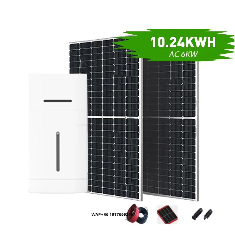 All in One 6000W 10kW Hybrid Solar Energy Storage System with Batteries and High Efficiency Inverter