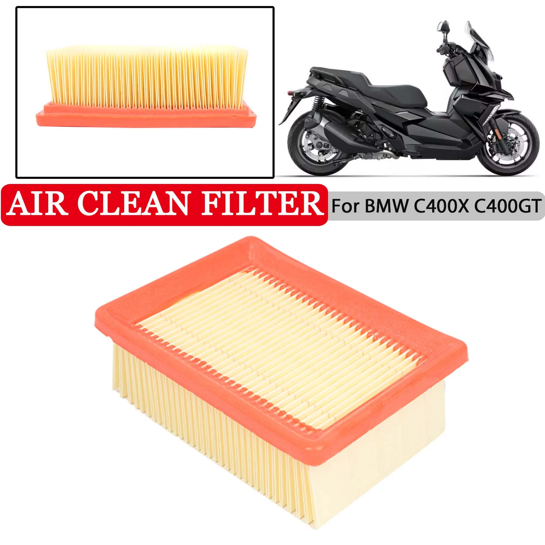 Motorcycle Air Filter Intake Cleaner Purification Clean Element Accessories For BMW C400X C400GT 2018 2019 2020 2021 2022 C400 X
