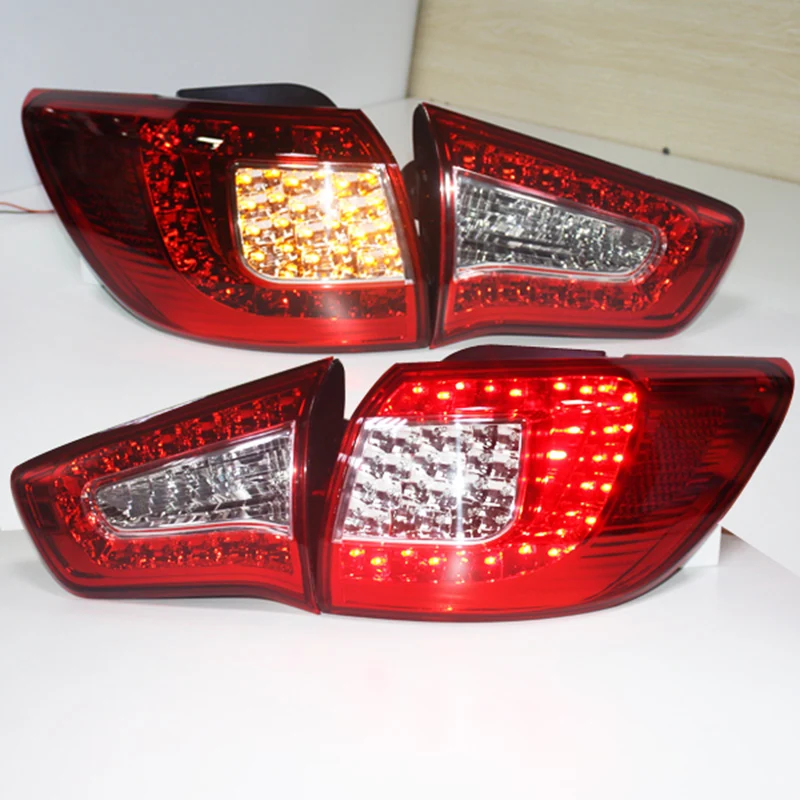 1 Set LED Taillight For KIA Sportage 2009-2013 Year Rear Back Lamp Red White