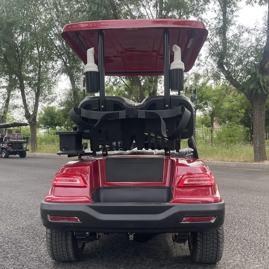 New Golf Cart Electric With Golf Bag Straps And Basket Sand Bucket Electric Self-Propelled Car Factory Direct Golf Cart Electric