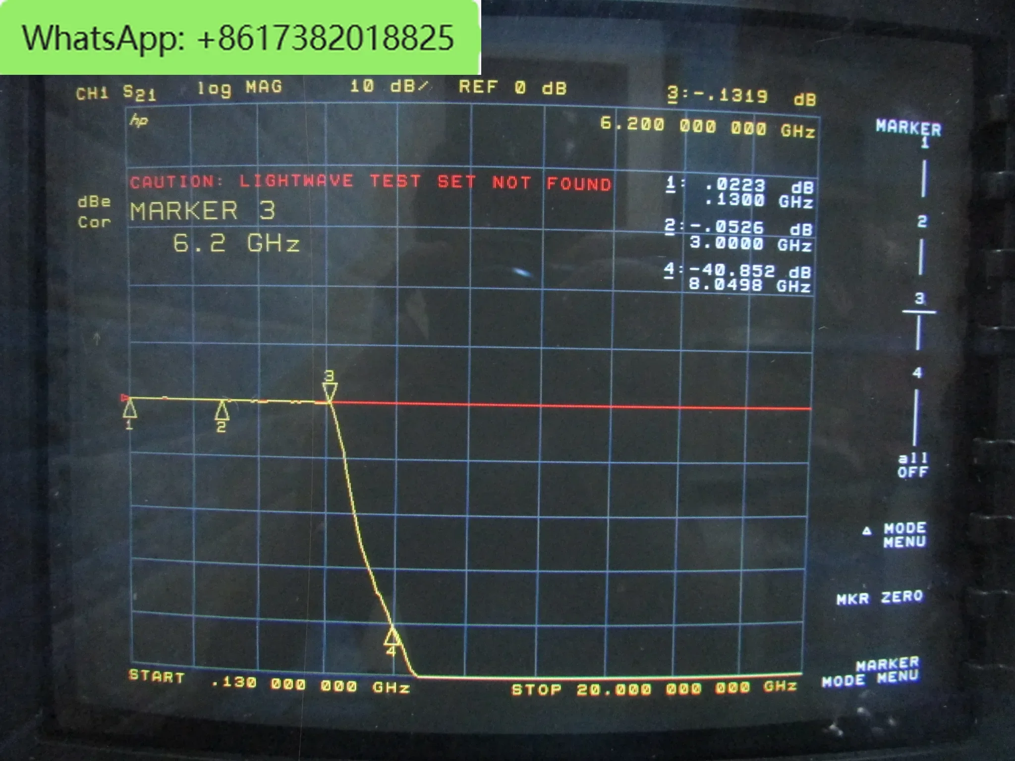 RLC F-3469 DC-6200MHz SMA RF RF Microwave Coaxial Low Pass Filter