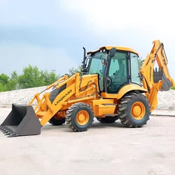 China Factory Supplier Wholesale Backhoe Loader Excavator 4WD Articulated Backhoe Loader Construction Equipment Customized