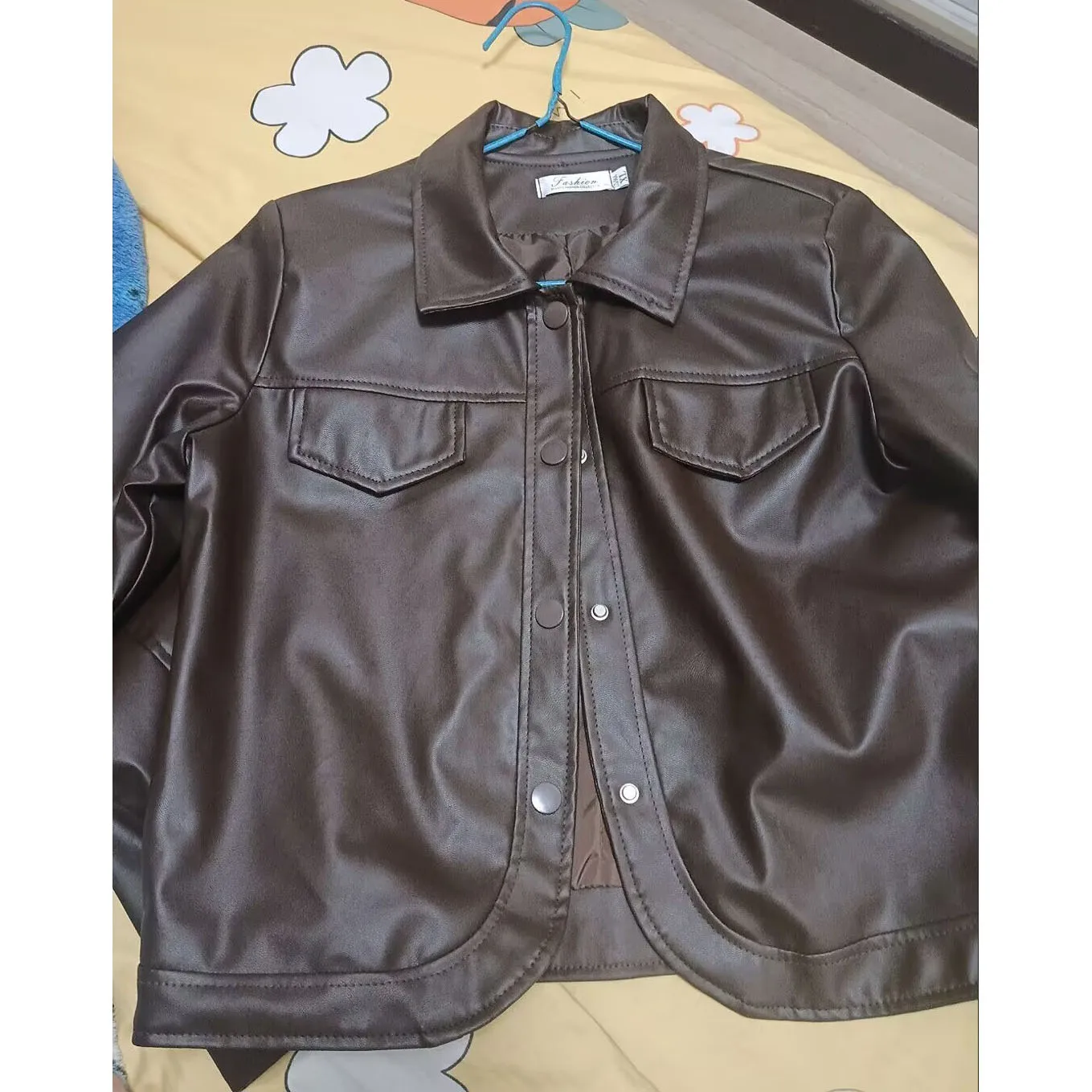 Maillard-Chaqueta corta de cuero para motocicleta para mujer, prendas de vestir de cuero PU de manga larga para primavera y otoño, piel sintética femenina de alta gama