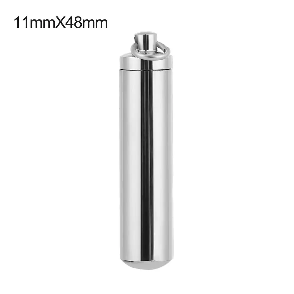 Unisex Aromatherapy Jewelry Stainless Steel Cylinder Tube Ashes Urn Perfume Vial Pendant Wishing Bottle