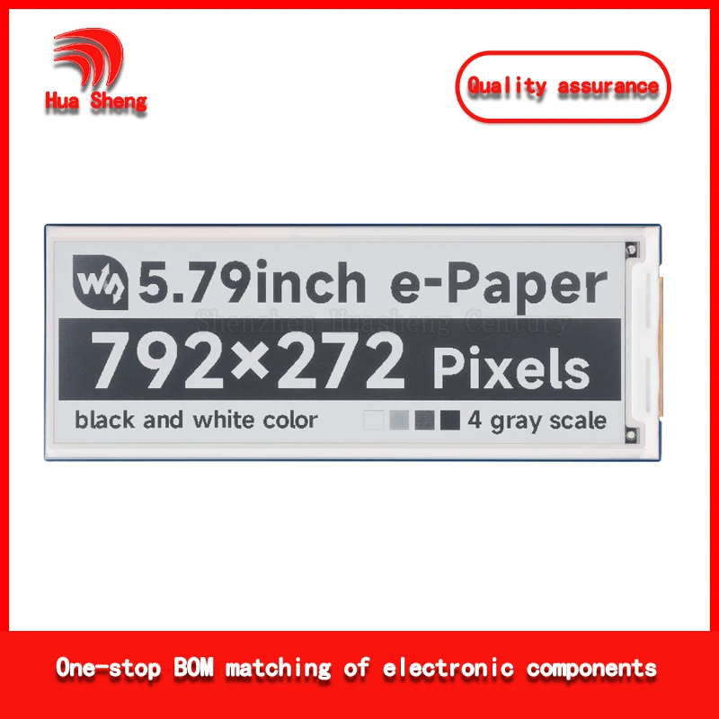 5.79-Inch E-Paper Display Module with 792×272 Pixels and Spi Communication