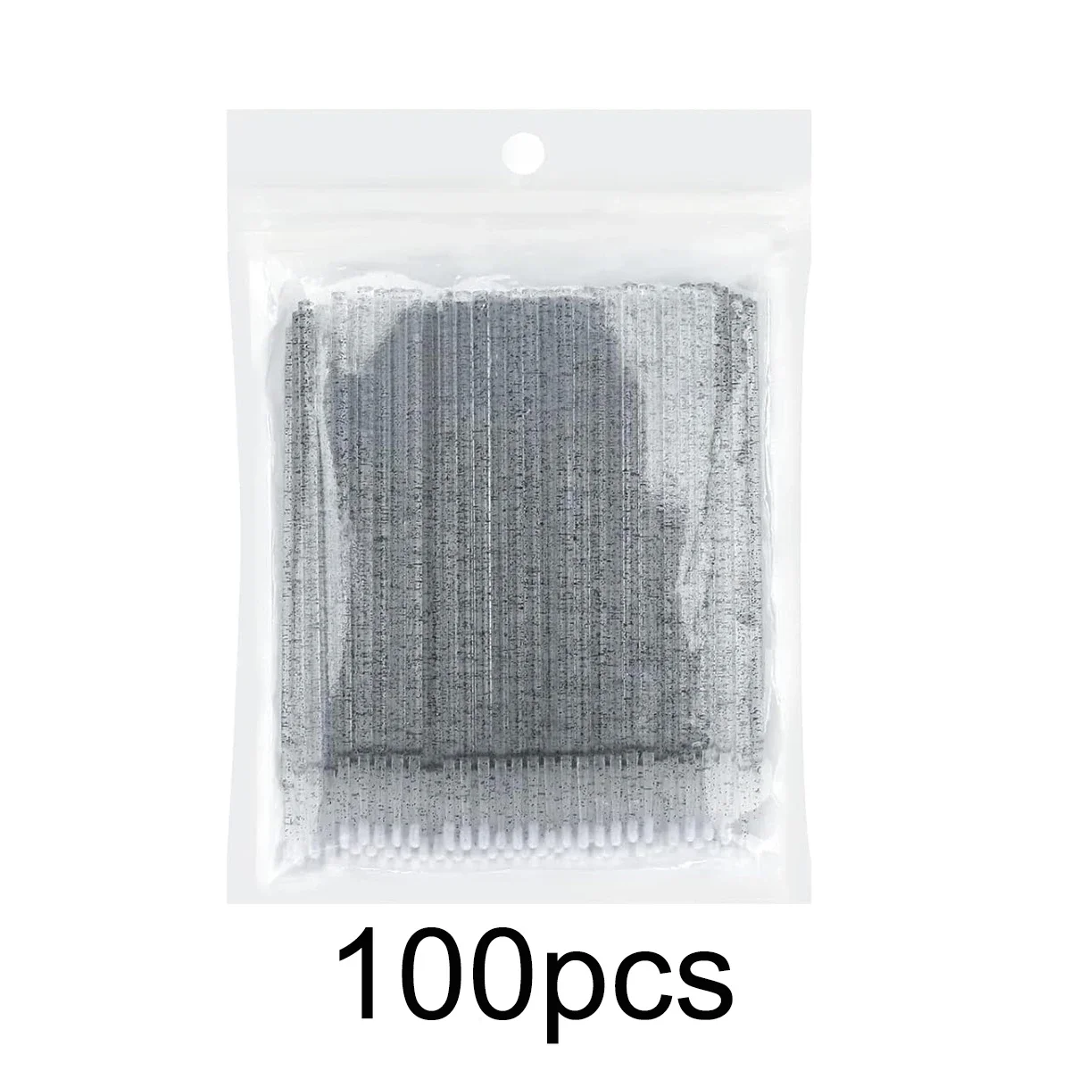 100/500 PCS คริสตัล Micro Applicator แปรงสําหรับขนตา, Micro Cotton Swabs,ริมฝีปากมาสคาร่าสีชมพู Microbrush LAUKISS