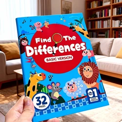 Hidden Differences Activity Book, | Attention and Concentration Training | Visual Perception Skills, Find the Differences Game |