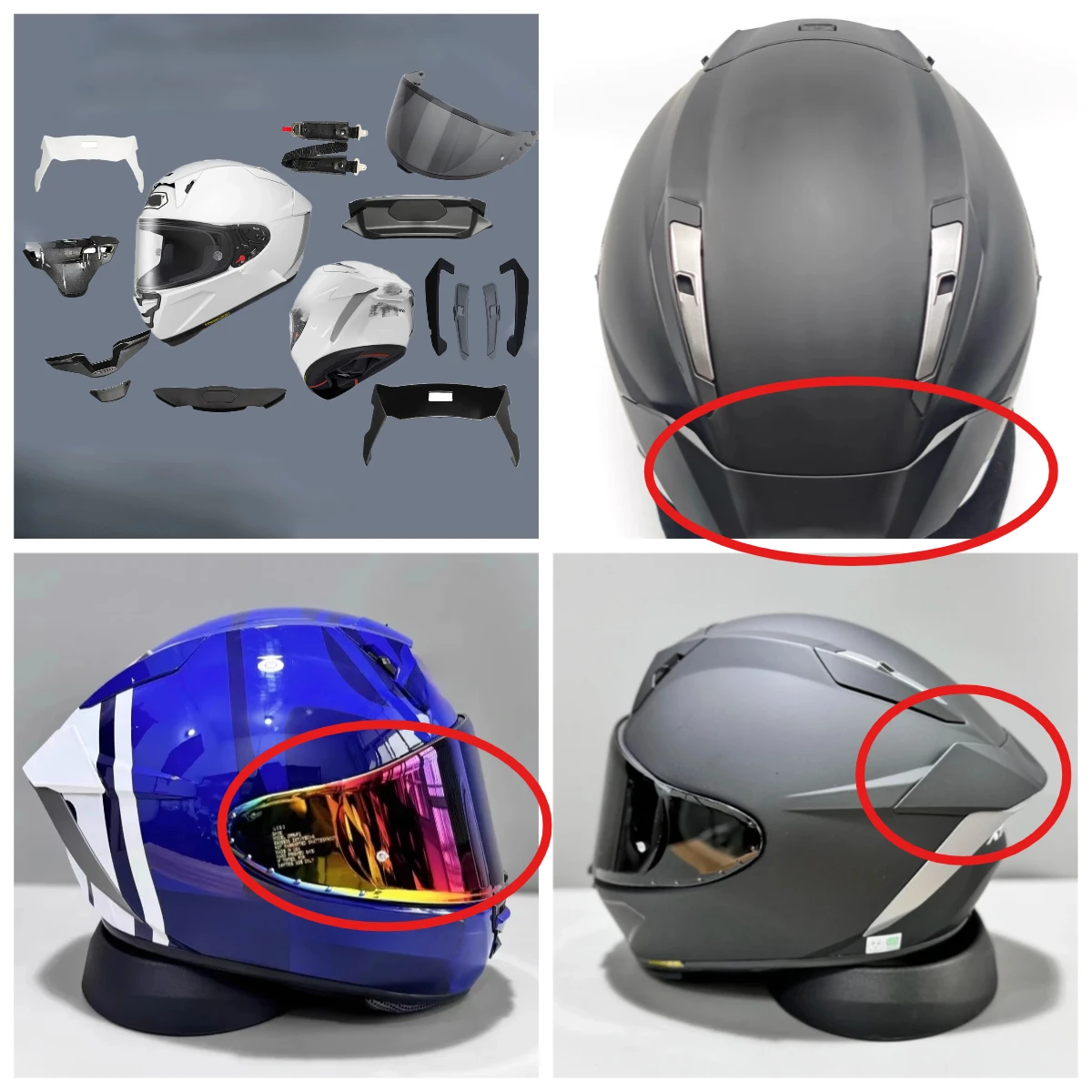 

Для SHOEI X15 хвостовые линзы воздуховода, верхнее окно, аксессуары для шлема, линзы x15, аксессуары для шлема