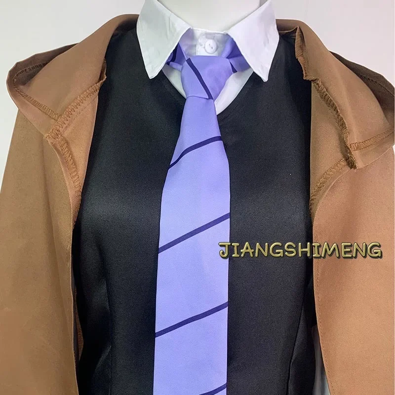 Anime Cosplay Bungo Stray Dogs Edogawa Renpo Cosplay Costume Uniform Suit Hat Black Wig Halloween Party Clothes Outfits