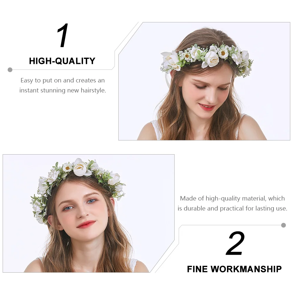 

Babysbreath Wedding Bride Wreath Exquisite Small Delicate Wreath Perfect for Wedding Engagement Party Flower Decoration Garland