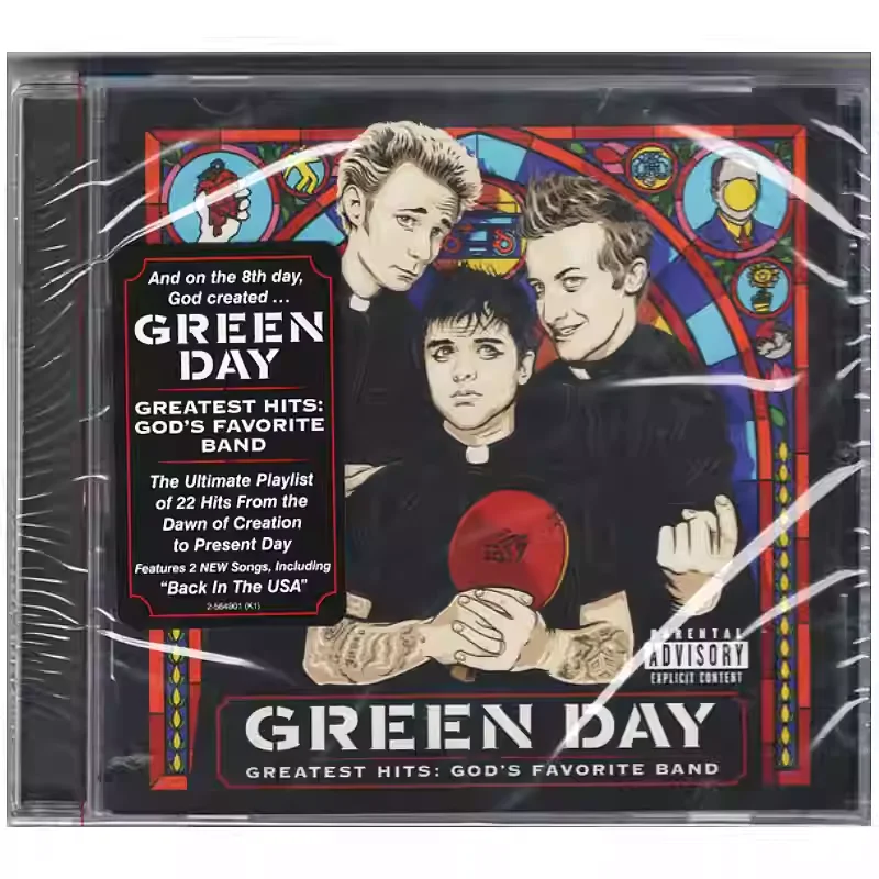 

Музыкальный CD-диск Green Day: GREATEST HITS GOD'S FAVORITE BAND, альбом в стиле панк-рок, музыкальная запись, для косплея, Walkman, автомобильные саундтреки, подарочный набор