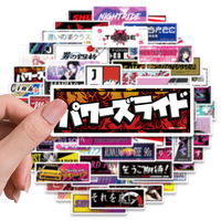 10/66PCS Japan JDM Racing Car Stickers Anime Skateboard Laptop Motorcycle Car Bike Graffiti Decal Poster Stickers Waterproof