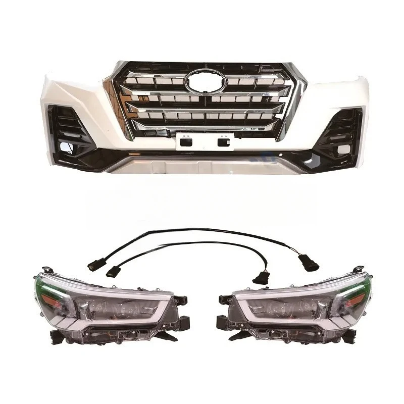 

Suitable forBody kit suitable for 2016-2024 Hilux Revo Rocco modified police-style front bumper