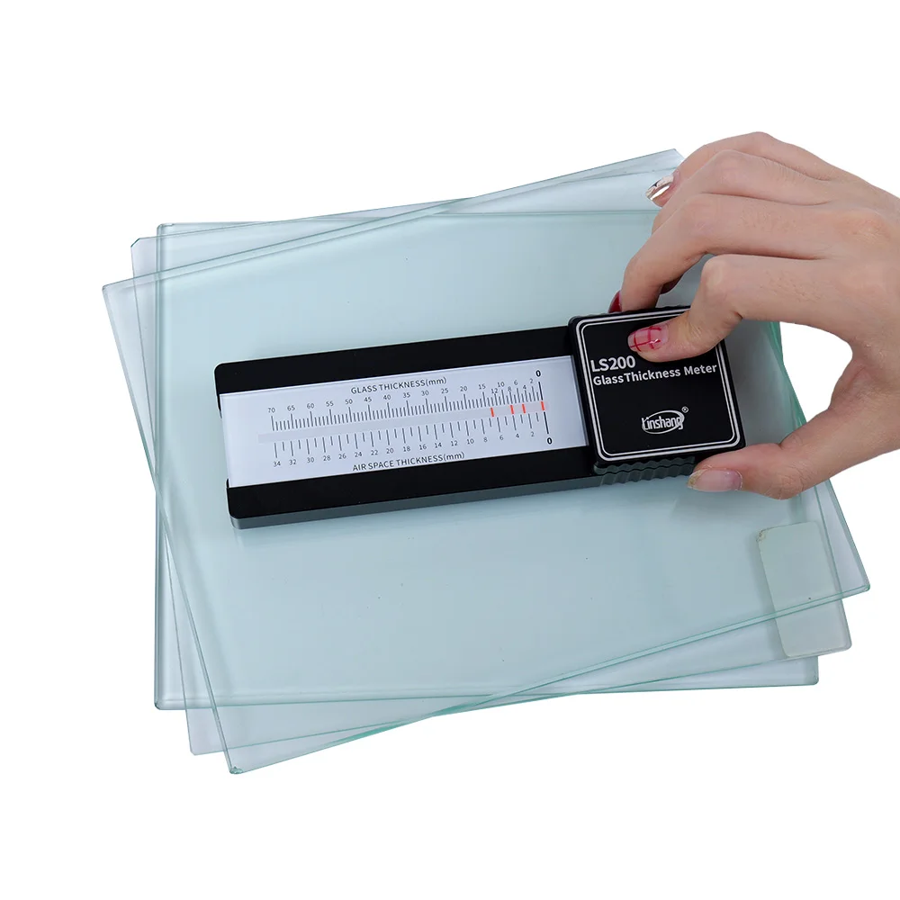 Custom LS200 Glass Thickness Measuring Tool Digital Laser Installed Window Glass Thickness Meter