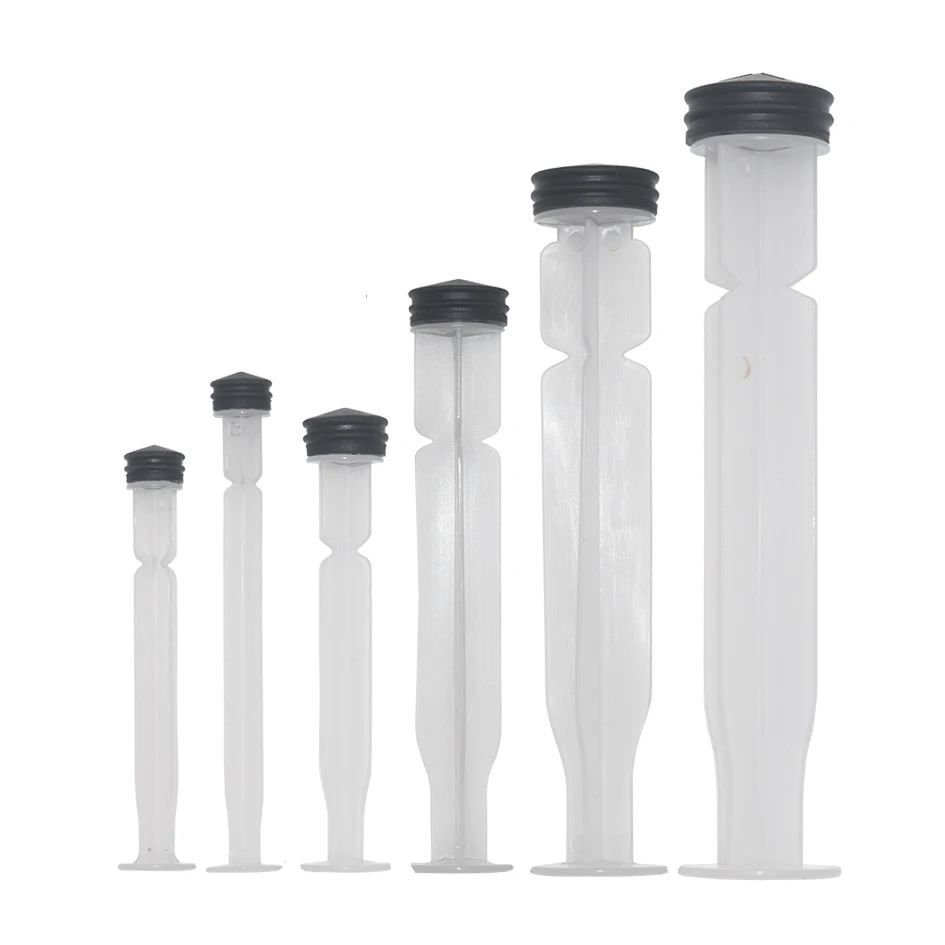 Industrial Plastic Syringe Plunger Booster Paste Soldering Oil Pusher Dispenser Syringe Barrel Plunger 2ml 5ml 10ml 20ml 30ml