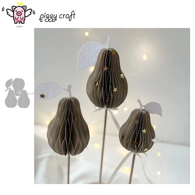 Piggy Craft Metall-Stanzformen, geschnittene Matrizenform, 3D-gefaltete Blume, Scrapbook-Papier, Bastelwerk, Messerform, Klingenstanzer, Schablonen