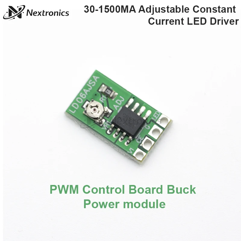 1/3/5/10PCS 30-1500mA Adjustable Constant Current LED Driver Module DC 3.3V 3.7V 4.2V 5V PWM Buck Power Board