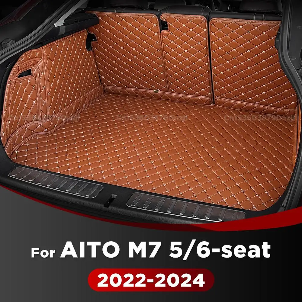 

For AITO M7 6-seat 2022-2024 5-seat 2024 Auto Full Coverage Trunk Mat Car Protective Pad Cargo Liner Interior Accessories