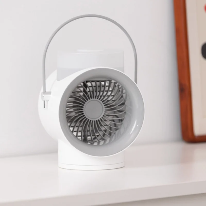 

Misting Handheld Fan USB Rechargeable Portable Oscillating Fan 3 Wind Speed Humidifier Aromatherapy Night Light Fan With Built