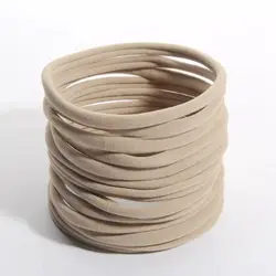 50pcs/lot 10CM In Dia Nylon Headband Elastic Hair Accessories 32cm In Perimeter Boutique Hairband Stretchy Head Wear Wrap