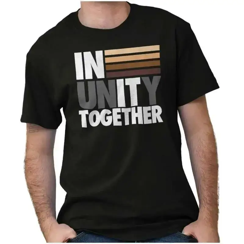 Unity In It Together Race Equality Activist T-shirt à col rond pour femmes ou hommes
