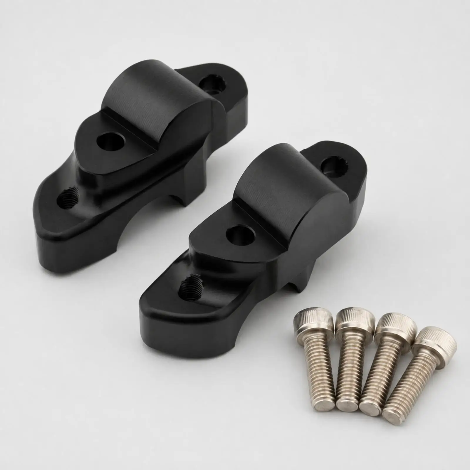Black Motorcycle Handlebar Riser Kit for Sport Bike S 1000 F 30mm Lift 20mm Offset Aluminum Alloy Part