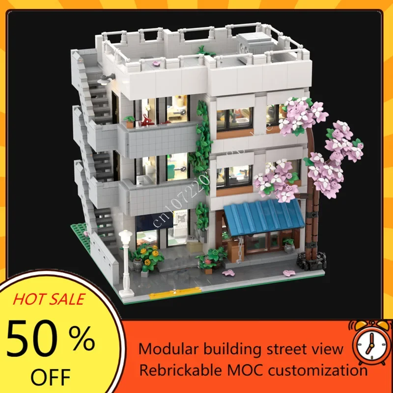

3711PCS the Modern Modular MOC Creative street view Model Custom Puzzle Architecture DIY Education Assembly Model Toys Gifts