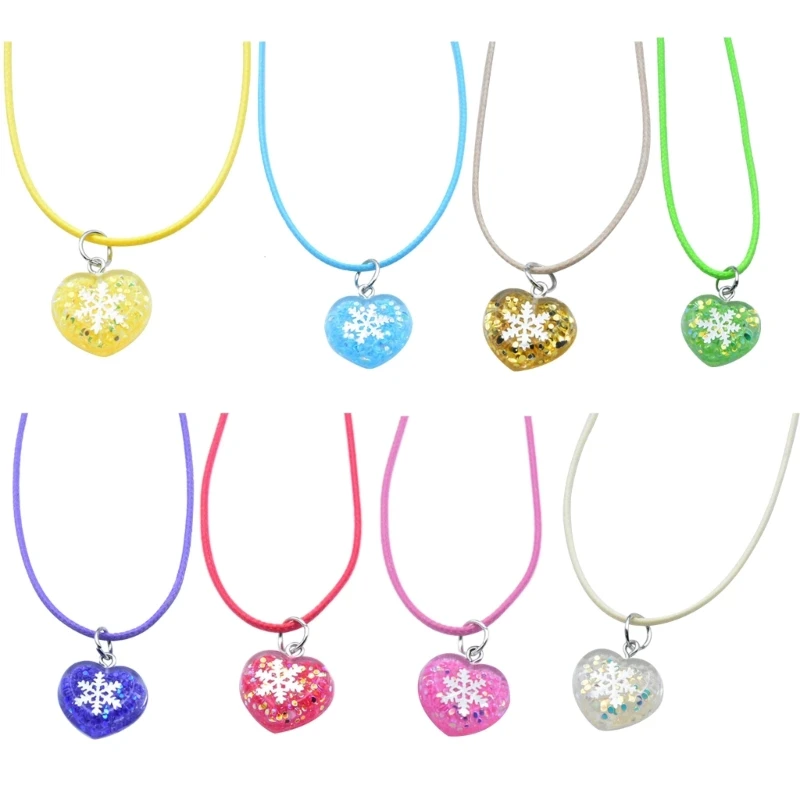 Sweet Snowflake Heart Choker Necklace Choker Temperament Clavicle Chain Collar Necklaces Jewelry Women Simple Necklace