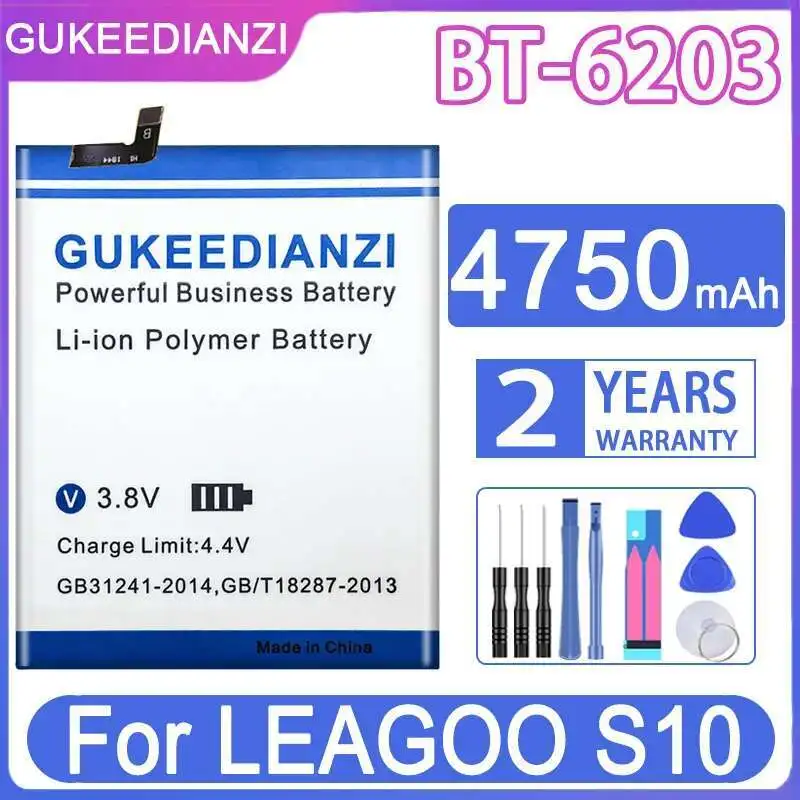 

High-Efficiency For Leagoo S10 BT-6203 Mobile Phone Battery 4750Mah