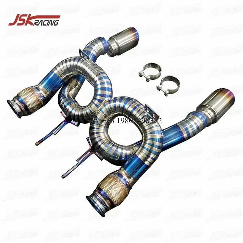 Wmwmnu Titanium Alloy Exhaust Pipe for 2017-2019 720S High Performance Muffler System Auto Parts Accessories