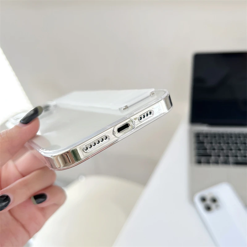 Luxury Solid Stretch Silicone Wrist Strap Case For iphone 11 12 13 14 15 16 Pro Max Plus UltraThin Matte Shockproof Hard Cover