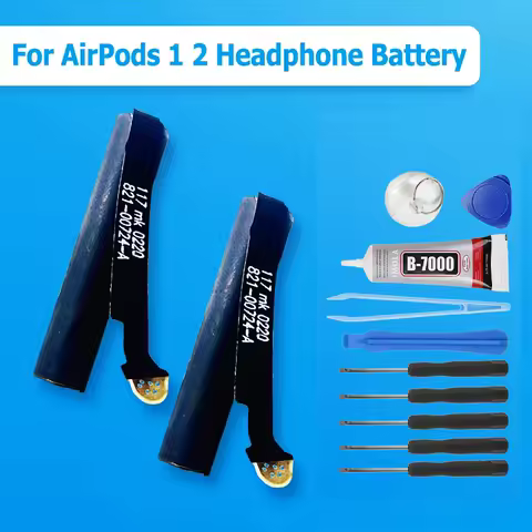 Brand-New 25mAh Bateria For Airpods 2nd 1st A1722 A2032 A2031 A1604 A1523 For AirPods 1 2 Rechargeable Headphone Battery