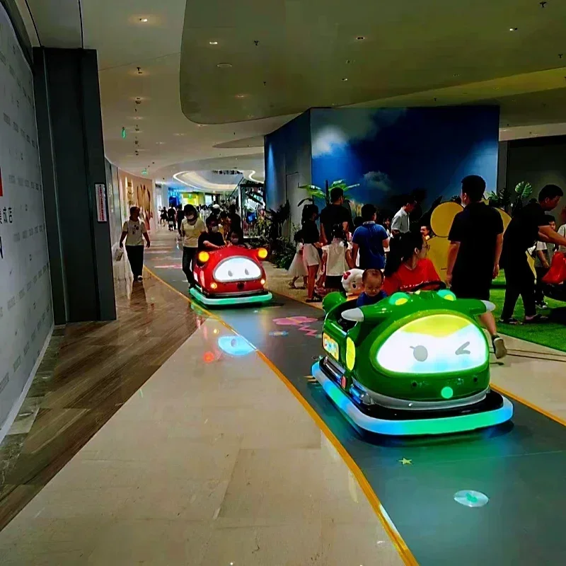 Colorful Fiberglass Entertainment Game Machine Amusement Park Children Ride 24V Battery Drive Bumper Car Shopping Mall Hot sales