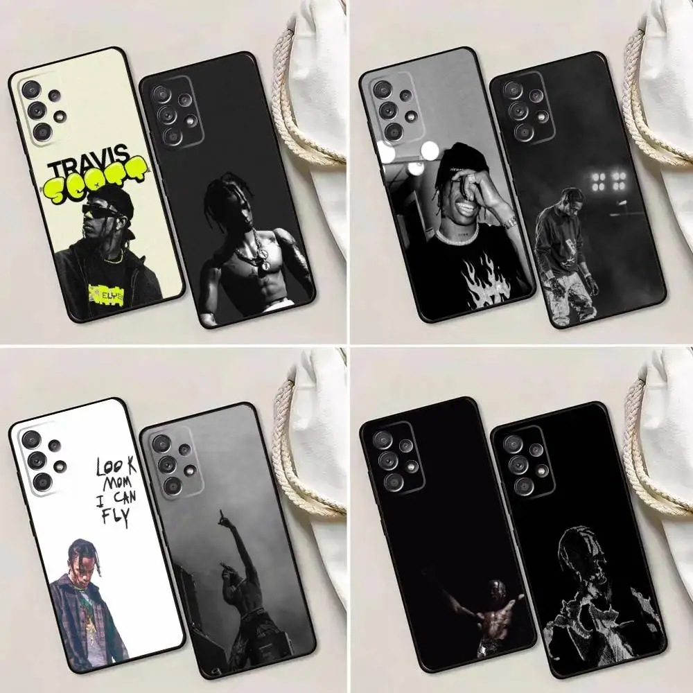 

T-Travis U-Utopia S-ScottS Phone Case For Samsung Galaxy A13,A21s,A22,A31,A32,A52,A53,A71,A80,A91 Soft Black Phone Cover