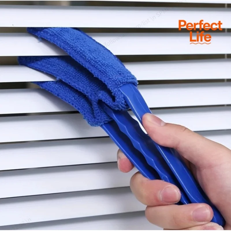 1pc Household Cleaning Brush Dead Corner Crevice Cleaning Wipe, Reusable Window Blind Cleaner Brush Car Detailing Brush