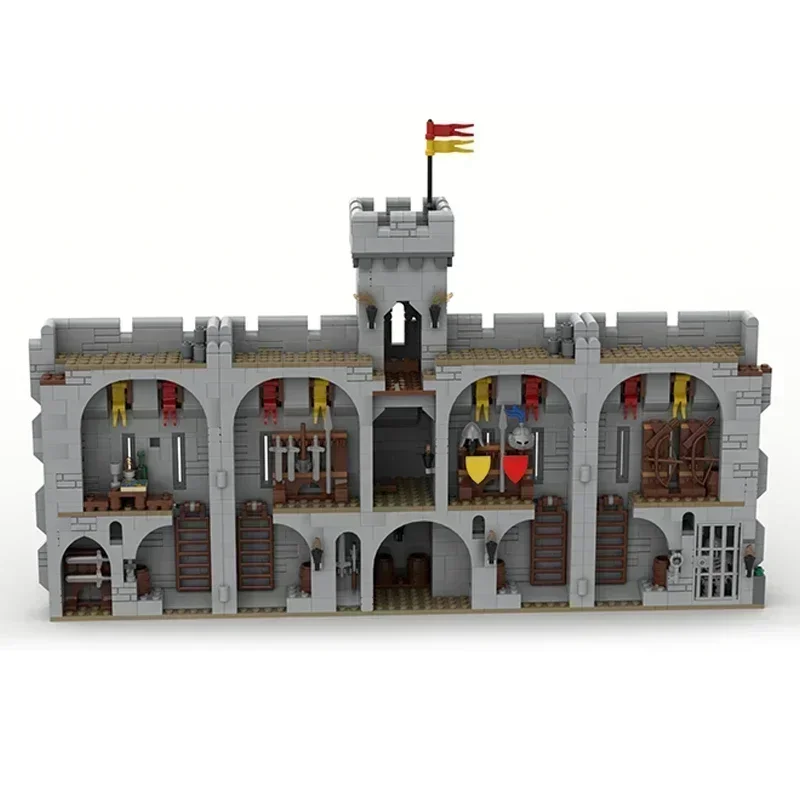 Militaire Vesting Model Moc Gebouw Bakstenen Kasteel Toren Verdediging Technologie Modulaire Blokken Cadeau Kerstspeelgoed Diy Sets Assemblage