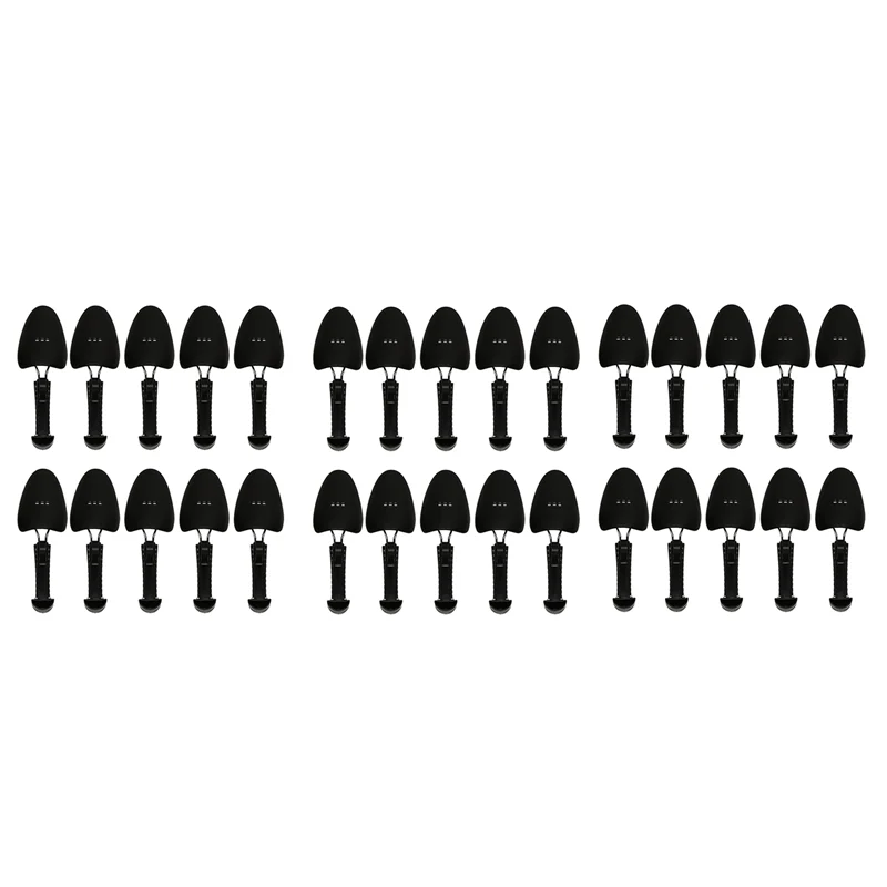 

【SEE】15 Pairs Practical Plastic Adjustable Length Men Shoe Tree Stretcher Boot Holder Organizers (15 Pairs Black)