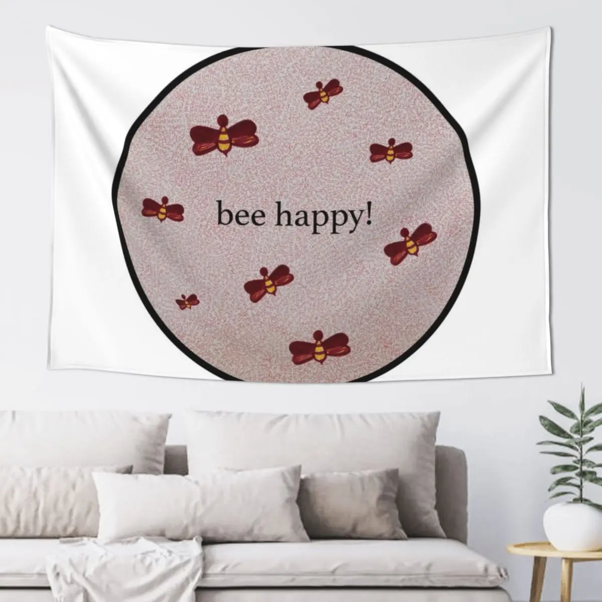 

Bee Happy Tapestry Decorative Wall Murals Bedroom Decor Decor For Room Japanese Room Decor Tapestry