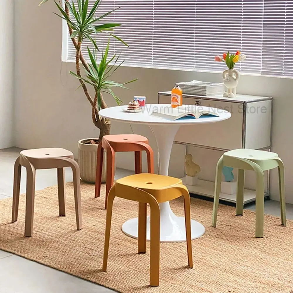 Cadeira de jantar de plástico italiana teatro minimalista reclinável eventos cadeira meados do século empilhável chaises salle manger casa móveis