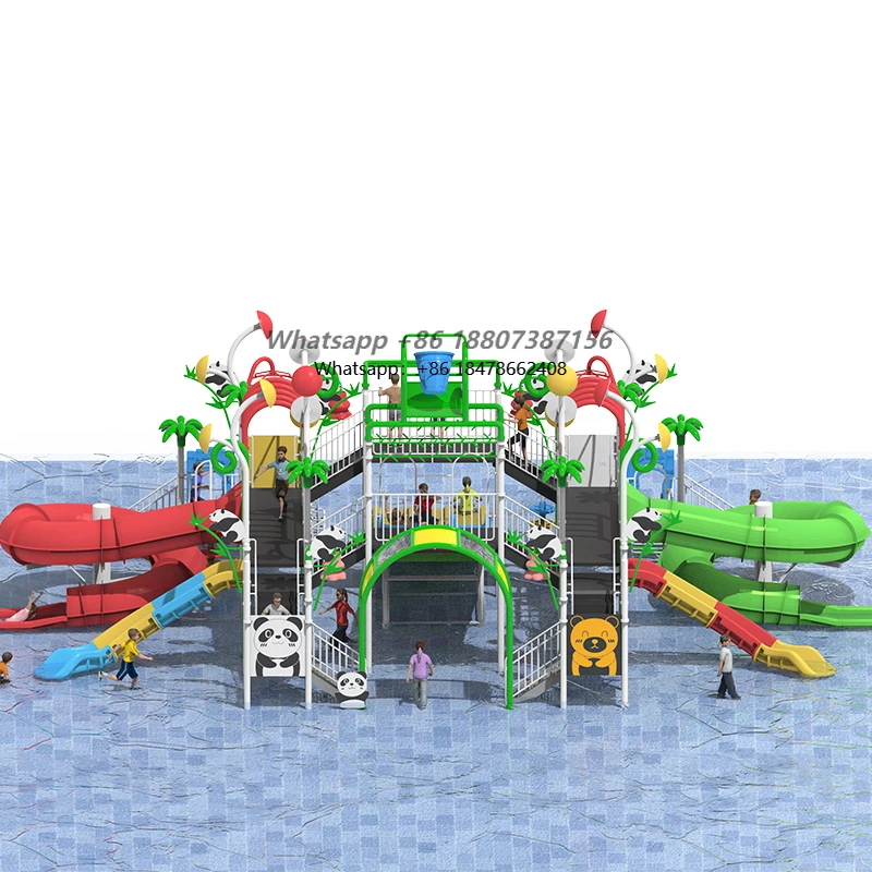 

Starsky Outdoor Playground Water Park Sports Equipment Steel Fiberglass Water Slide Swimming Pool for Kids Adults 100-500kg